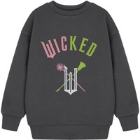 Wicked Girl's Kids Sweatshirt (Charcoal) in Grey | Size: 9-10 Years