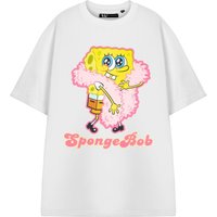 SpongeBob SquarePants Women's Short Sleeved T-Shirt | White | Official Merch | Size: XL