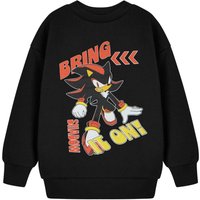Sonic the Hedgehog Boy's Kids Sweatshirt (Black) in Black | Size: 7-8 Years