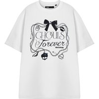 Monster High Women's Short Sleeved T-Shirt | White | Official Merch | Size: Small