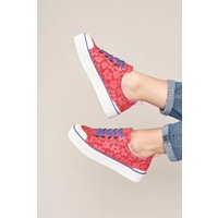 Moshulu Women's 'Levan' Chunky Canvas Trainers in Cerise | Size: 4