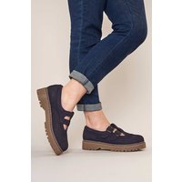 Calthia Chunky Nubuck Mary Jane Shoes