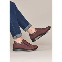 Moshulu Women's 'Kensey' Casual Lightweight Trainers in Dark Red | Size: 5
