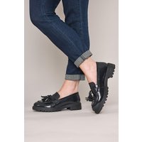 Moshulu Women's 'Bloomer' Chunky Dual Fit Loafer in Indigo | Size: 5