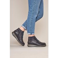 Moshulu Women's 'Lydd' Lace Up Ankle Boot in Indigo | Size: 4