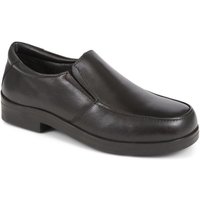 Extra Wide Fit Smart Leather Slip Ons