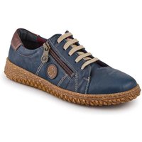 Pavers Women's Loretta Leather Trainers in Navy | Size: 8