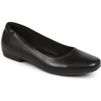 Pavers Women's Rounded-Toe Ballet Flats in Black | Size: 6