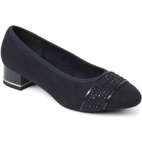 Pavers Women's Wide Fit Slip On Court Shoes in Navy | Size: 6