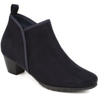 Pavers Women's Heeled Short Ankle Boots in Navy | Size: 3