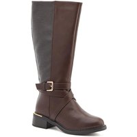 Buckled Calf Length Boots