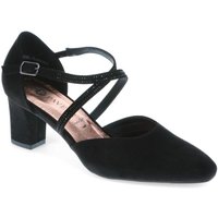 Pavers Women's Black Closed-Toe Block Heels