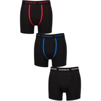 Glenmuir Men's Mens 3 Pack Cotton & Bamboo Blend Long Leg Trunks | Size: Medium