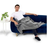 Brand Lab Polar Fleece Blanket in Charcoal