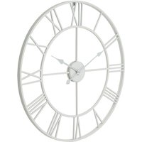 Hill Interiors Skeleton Wall Clock in White