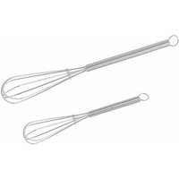 Chef Aid Mini Hand Whisk Set Pack of 2 in Silver