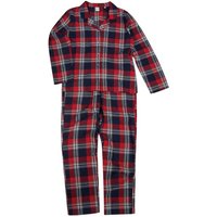 SF Women's Tartan Pyjama Set in Light Red | Size: Small