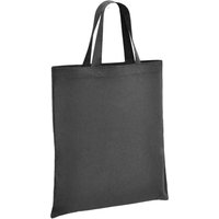 Brand Lab Cotton Short Handle Tote Bag in Charcoal
