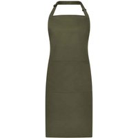 Brand Lab Bibbed Full Apron in Dark Olive