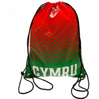 FA Wales Men's Cymru Crest Drawstring Bag in Red