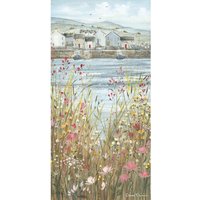 Diane Demirci Boats & Blooms II Print in Bottle Green