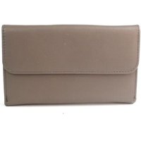 Eastern Counties Leather Women's Bridget Contrast Leather Purse in Taupe