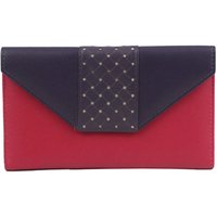 Eastern Counties Leather Women's Donna Contrast Panel Leather Purse in Pink