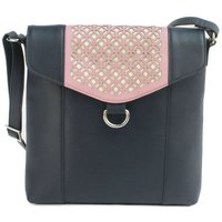 Eastern Counties Leather Women's Janie Leather Handbag in Dark Navy