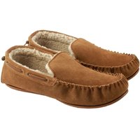 Eastern Counties Leather Men's Owen Berber Suede Moccasins in Beige | Size: 12