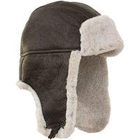 Heydon Sheepskin Flying Hat Dark