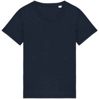 Native Spirit Women's Faded Washed T-Shirt in Navy | Size: Medium
