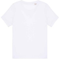 Native Spirit Plain Dark Red T-Shirt in White | Size: 4-6 Years