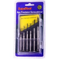 SupaTool Precision Screwdriver Set (Pack of 6) in Black