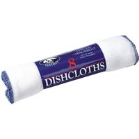 Globe Mill Textiles Dish Cloths (Pack of 8) in White
