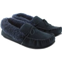 Eastern Counties Leather Women's Willow Suede Moccasins in Navy | Size: 3