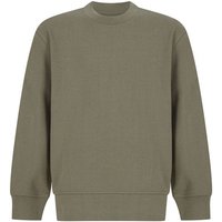 SF Minni Curved Hem Sweatshirt in Khaki | Size: 7-8 Years