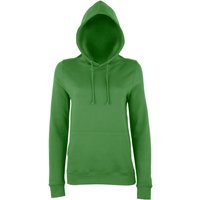 AWDis Women's Just Hoods Girlie College Pullover Hoodie in Dark Green | Size: Medium