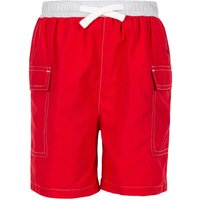 Trespass Depths Swim Shorts in Red | Size: 9-10 Years