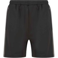 Finden & Hales Men's Knitted Shorts in Jet Black | Size: Medium