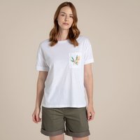 Craghoppers Women's Maya Short Sleeved T-Shirt in White | Size: 16