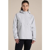 Craghoppers Women's Ossus Waterproof Shell Jacket in Light Grey | Size: 16