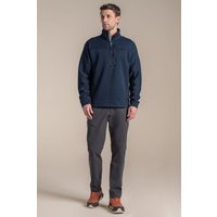 Craghoppers Men's Torney Half-Zip Knit-Look Insulating Active Fleece in Navy | Size: Small