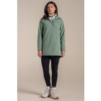 Craghoppers Women's Hopegill Longline Hooded Windproof Water-Repellent Softshell in Green | Size: 10