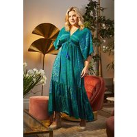 Floral Side Split Maxi Dress