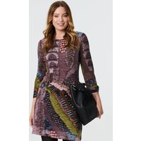 Izabel London Women's Brown Printed Tunic Dress