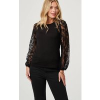 Floral Lace Long Sleeve Blouse Top