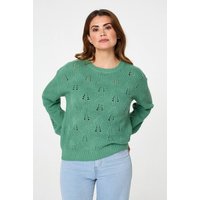 Textured Knit Relaxed Long Sleeve Jumper