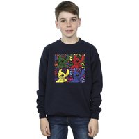 Disney Boy's Lilo & Stitch Pop Art Sweatshirt in Navy | Size: 3-4 Years