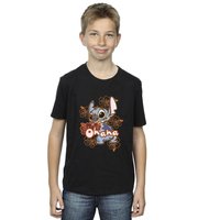 Boy's Lilo & Stitch Ohana Hibiscus T-Shirt in | Size: 9 Years