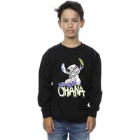 Boy's Lilo & Stitch Ohana Graffiti Sweatshirt in | Size: 7-8 Years